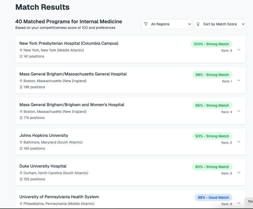 AI Match Algorithm
